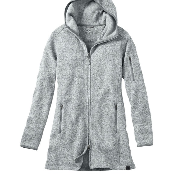 LL Bean Sweater Fleece Coat - Picture 8 of 10